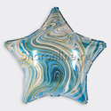 Шар Звезда "Агат" голубая 46 см - изображение 1