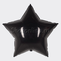 Шар Звезда черная 91 см