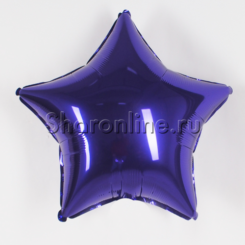 Шар звезда фиолетовая 46 см - изображение 1