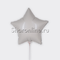 Шар Звезда-мини Белая 23 см - изображение 1