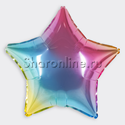 Шар Звезда "Радужный градиент" 46 см - изображение 1