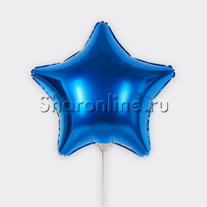 Шар звезда-мини Синяя 23 см