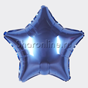 Шар Звезда Синяя сатин 48 см - изображение 1