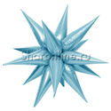 Шар Фигура "Звезда составная" голубая 66 см - изображение 1