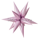 Шар Фигура "Звезда составная" розовая 66 см - изображение 1