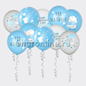 Шары под потолок "С Рождением мальчика" - изображение 1