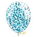 Шары с круглым голубым конфетти - изображение 2