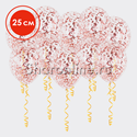 Шары с круглым конфетти "Розовое золото" 25 см - изображение 1