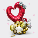 Стойка из шаров "Бриллиантовое сердце" - изображение 1