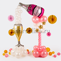 Стойка из шаров "Розовое шампанское" - изображение 1