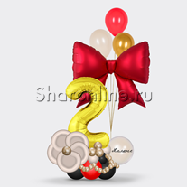 Стойка из шаров "Сияние элегантности"