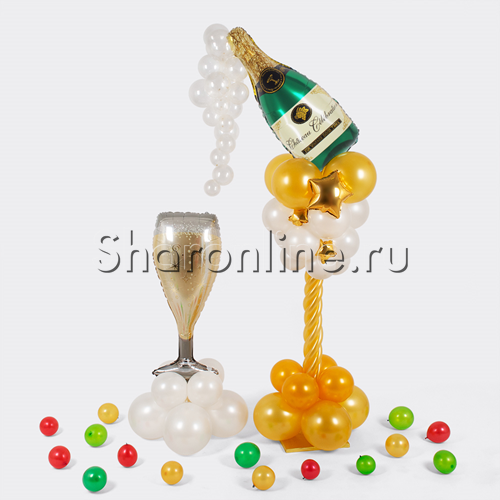 Стойка из шаров "Советское шампанское" - изображение 1