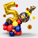 Столбик из шаров "Трансформеры" с цифрой - изображение 1