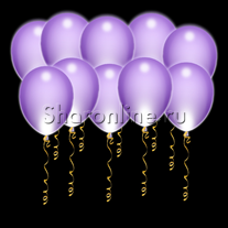 Светящиеся фиолетовые шары с диодами