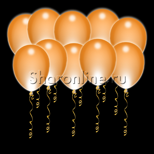 Светящиеся оранжевые шары с диодами - изображение 1