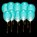 Светящиеся шары цвета тиффани с диодами - изображение 1