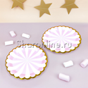 Тарелки "Розовая полоска" 6 шт - изображение 1