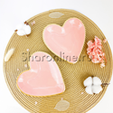 Тарелки "Сердце" розовое 6 шт - изображение 1
