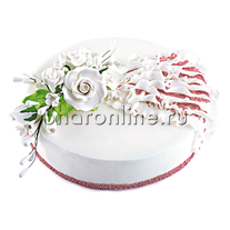 Торт "Белые розы" от 2 кг
