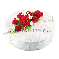 Торт "Красные розы" от 2 кг