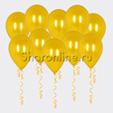 Желтые шары металлик - изображение 1